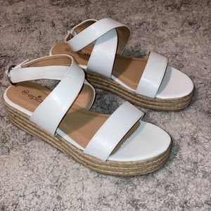 White Espadrilles, LIKE NEW